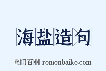 海盐造句是什么意思的图片